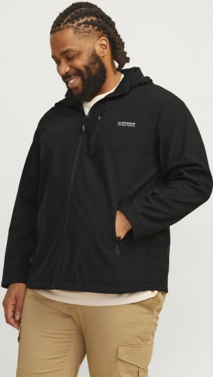 Jack & Jones JJTAYLOR Softshell Jacket Black - Casacos - Casacos Homem Tamanhos Grandes