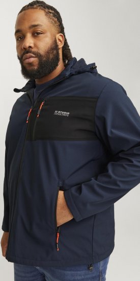 Jack & Jones JJTAYLOR Softshell Jacket Navy Blazer - Casacos - Casacos Homem Tamanhos Grandes