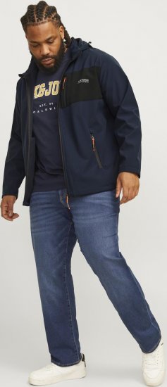 Jack & Jones JJTAYLOR Softshell Jacket Navy Blazer - Casacos - Casacos Homem Tamanhos Grandes