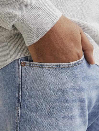 Jack & Jones GLENN CB 625 Jeans Blue Denim - Jeans & calças - Jeans & Calças Tamanhos Grandes Homem