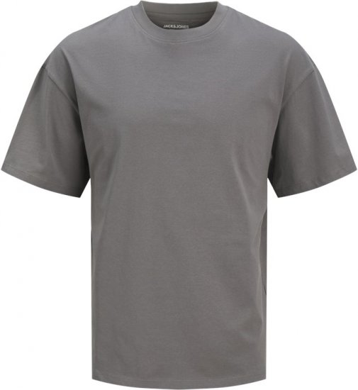 Jack & Jones BRADLEY T-Shirt Grey - T-shirts - T-shirts Homem Tamanhos Grandes