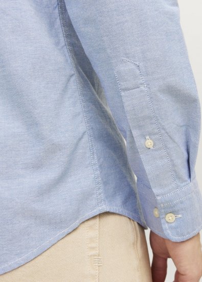 Jack & Jones Brook Oxford Long Sleeve Shirt Cashmere Blue - Camisas - Camisas Homem Tamanhos Grandes