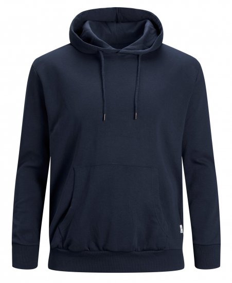 Jack & Jones Basic Sweat Hood Navy Blazer - Sweatshirts & hoodies - Sweatshirt & Camisolas com Capuz tamanhos grandes