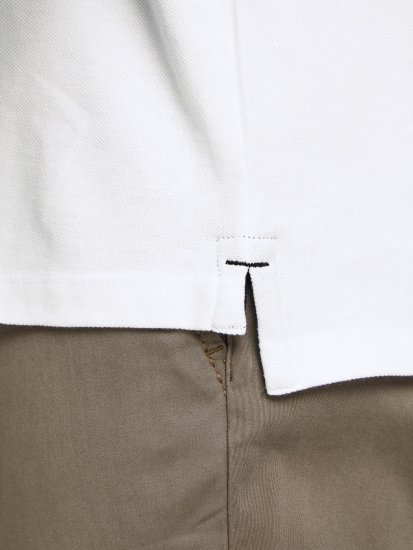 Jack & Jones PAULOS Short Sleeve Polo White/PS - Pólos - Pólos Tamanhos Grandes Homem