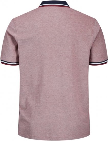 Jack & Jones PAULOS Short Sleeve Polo Rio Red/PS - Pólos - Pólos Tamanhos Grandes Homem