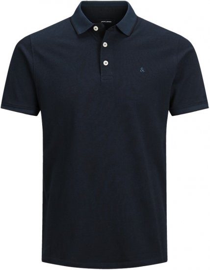 Jack & Jones PAULOS Short Sleeve Polo Dark Navy/PS - Pólos - Pólos Tamanhos Grandes Homem