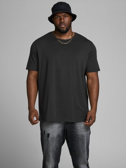 Jack & Jones Organic Basic T-shirt Black - T-shirts - T-shirts Homem Tamanhos Grandes