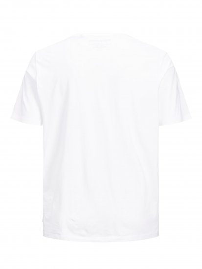 Jack & Jones Organic Basic T-shirt White - T-shirts - T-shirts Homem Tamanhos Grandes