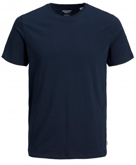 Jack & Jones Organic Basic T-shirt Navy Blazer - T-shirts - T-shirts Homem Tamanhos Grandes