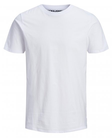 Jack & Jones Organic Basic T-shirt White - T-shirts - T-shirts Homem Tamanhos Grandes