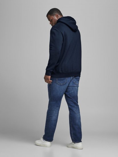 Jack & Jones Elogo Sweat Hood Navy Blazer - Sweatshirts & hoodies - Sweatshirt & Camisolas com Capuz tamanhos grandes
