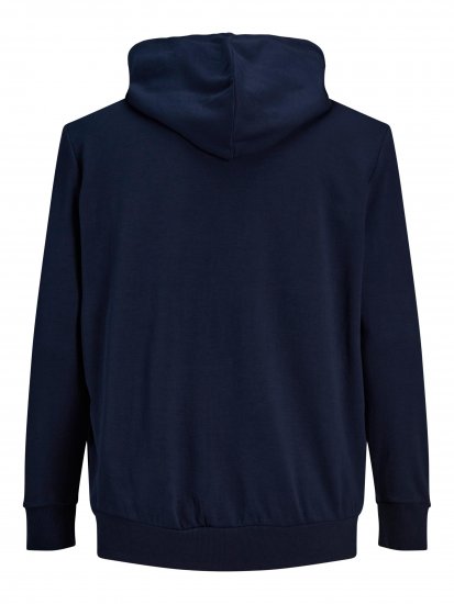Jack & Jones Basic Sweat Zip Hood Navy Blazer - Sweatshirts & hoodies - Sweatshirt & Camisolas com Capuz tamanhos grandes