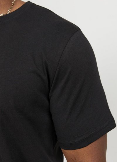Jack & Jones NOA Crew Neck T-Shirt Black - T-shirts - T-shirts Homem Tamanhos Grandes
