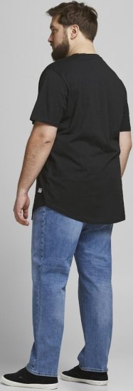 Jack & Jones NOA Crew Neck T-Shirt Black - T-shirts - T-shirts Homem Tamanhos Grandes