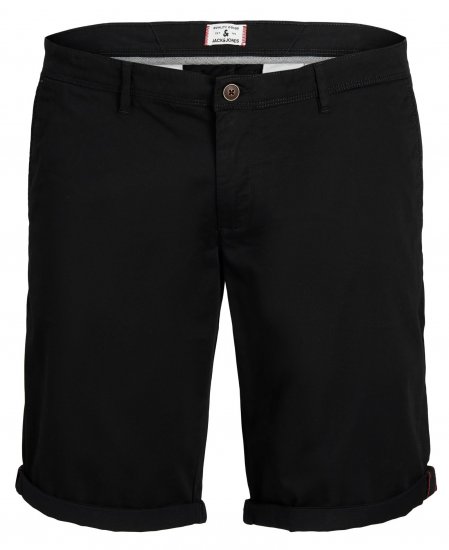 Jack & Jones JPSTBOWIE Chino Shorts Black - Calções - Calções Homem Tamanhos Grandes