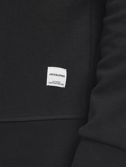 Jack & Jones Basic Sweatshirt Black - Sweatshirts & hoodies - Sweatshirt & Camisolas com Capuz tamanhos grandes