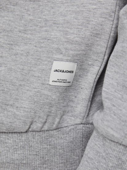 Jack & Jones Basic Sweatshirt Light Grey Melange - Sweatshirts & hoodies - Sweatshirt & Camisolas com Capuz tamanhos grandes