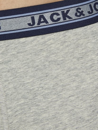 Jack & Jones OLIVER Trunks 5-Pack Dark Grey Melange - Roupa Interior & natação - Roupa interior Homem Tamanhos Grandes