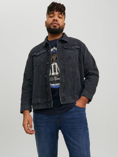 Jack & Jones JJIJEAN Denim Jacket Black Denim - Casacos - Casacos Homem Tamanhos Grandes