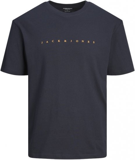 Jack & Jones STAR T-Shirt Dark Navy - T-shirts - T-shirts Homem Tamanhos Grandes