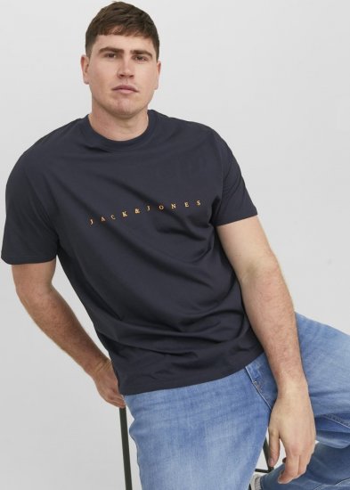 Jack & Jones STAR T-Shirt Dark Navy - T-shirts - T-shirts Homem Tamanhos Grandes