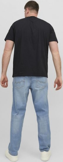 Jack & Jones STAR T-Shirt Black - T-shirts - T-shirts Homem Tamanhos Grandes