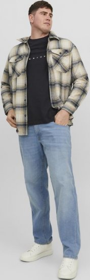 Jack & Jones STAR T-Shirt Black - T-shirts - T-shirts Homem Tamanhos Grandes