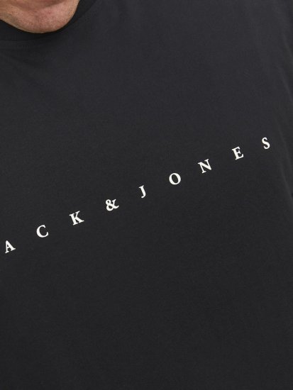 Jack & Jones STAR T-Shirt Black - T-shirts - T-shirts Homem Tamanhos Grandes