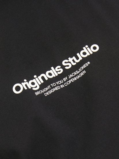 Jack & Jones ESTERBRO T-Shirt Black - T-shirts - T-shirts Homem Tamanhos Grandes