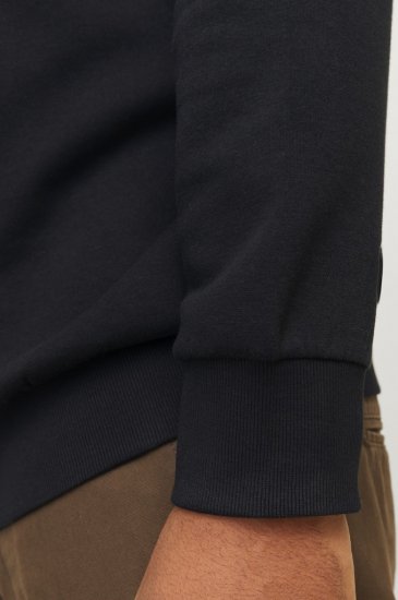 Jack & Jones 2 COL LOGO Hoodie Black - Sweatshirts & hoodies - Sweatshirt & Camisolas com Capuz tamanhos grandes