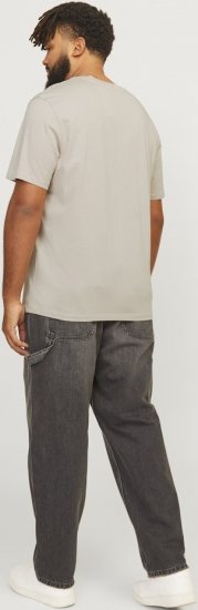 Jack & Jones LEGACY BLOCKING T-Shirt Beige - T-shirts - T-shirts Homem Tamanhos Grandes