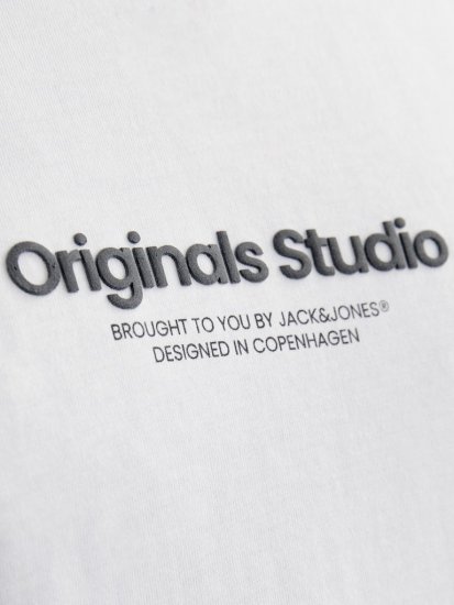 Jack & Jones ESTERBRO T-Shirt Bright White - T-shirts - T-shirts Homem Tamanhos Grandes