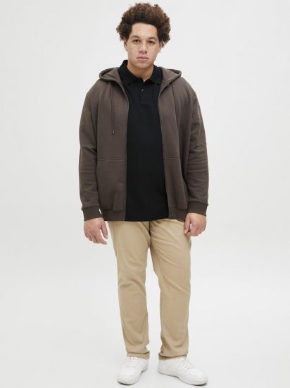 Jack & Jones AUSTIN CLASSIC Polo Black - Pólos - Pólos Tamanhos Grandes Homem