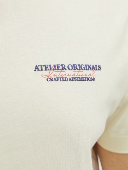 Jack & Jones Lington Crew Neck T-Shirt White - T-shirts - T-shirts Homem Tamanhos Grandes