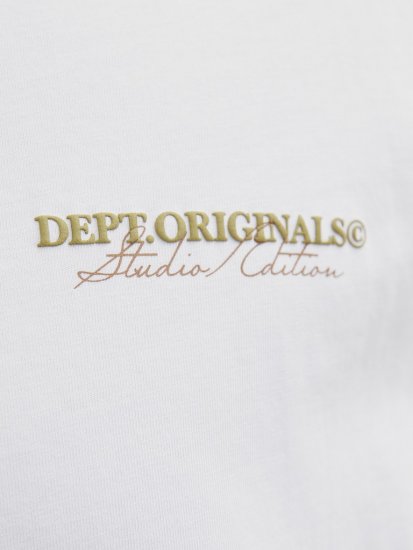 Jack & Jones Lington Crew Neck T-Shirt Bright White - T-shirts - T-shirts Homem Tamanhos Grandes