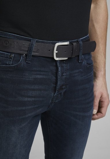 Jack & Jones HARRY Belt Black - Cintos - Cintos Masculinos Tamanhos Grandes