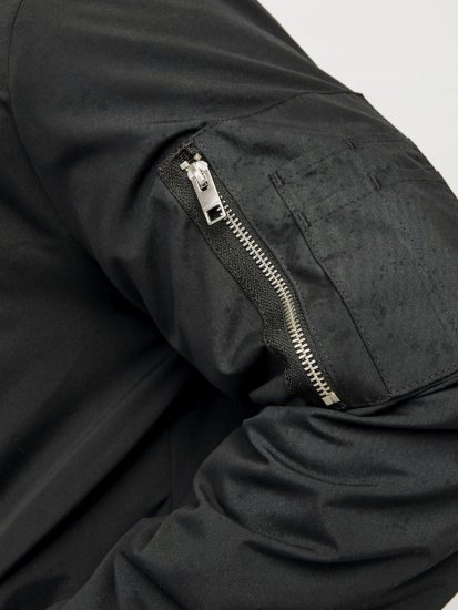 Jack & Jones RUSH Bomber Jacket Black - Casacos - Casacos Homem Tamanhos Grandes