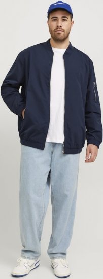 Jack & Jones RUSH Bomber Jacket Navy Blazer - Casacos - Casacos Homem Tamanhos Grandes
