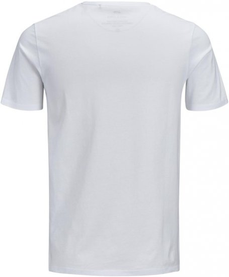 Jack & Jones JJECORP LOGO T-Shirt White - T-shirts - T-shirts Homem Tamanhos Grandes