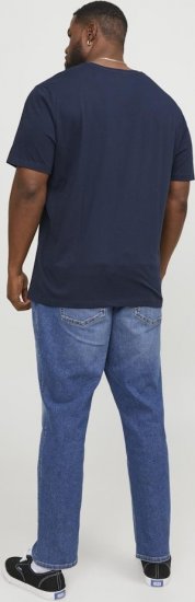 Jack & Jones Corp Logo Crew Neck T-Shirt Navy Blazer - T-shirts - T-shirts Homem Tamanhos Grandes