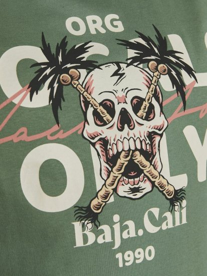 Jack & Jones Summerskull T-Shirt Sea Spray - T-shirts - T-shirts Homem Tamanhos Grandes