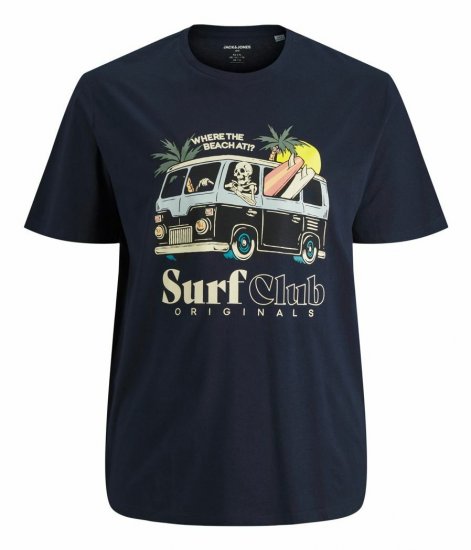 Jack & Jones Summerskull T-Shirt Navy Blazer - T-shirts - T-shirts Homem Tamanhos Grandes