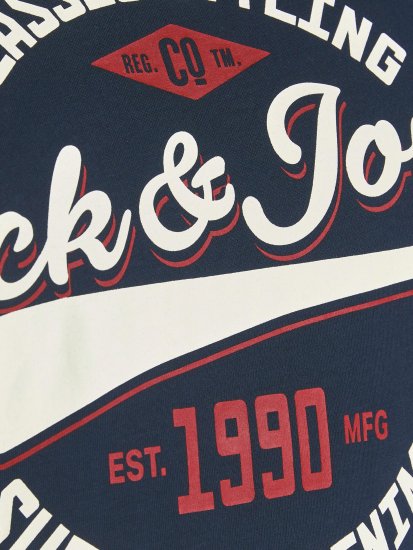 Jack & Jones JJELOGO TEE Navy - T-shirts - T-shirts Homem Tamanhos Grandes