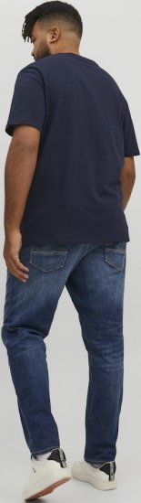 Jack & Jones CORP Logo T-Shirt Navy/PLAY 4 - T-shirts - T-shirts Homem Tamanhos Grandes