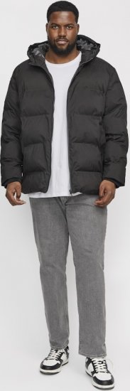 Jack & Jones CORP Logo T-Shirt White w Small Black Print - T-shirts - T-shirts Homem Tamanhos Grandes