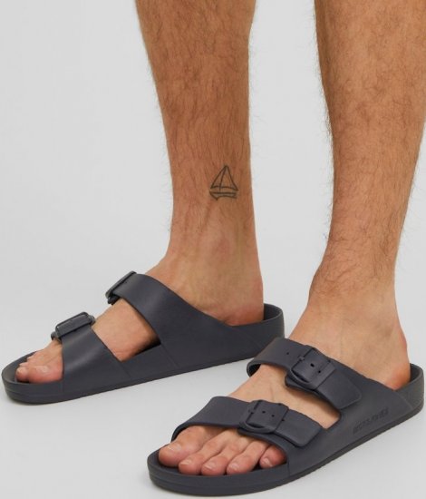 Jack & Jones Croxton Moulded Sandals Black - Calçado de homem 40-52 - 