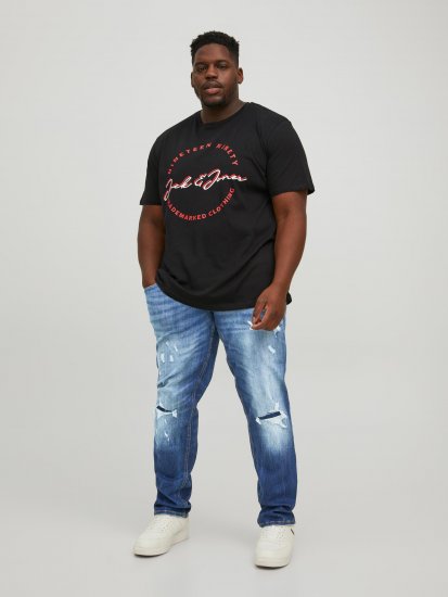 Jack & Jones JJIGLENN JJSEAL Blue Denim Jeans - Jeans & calças - Jeans & Calças Tamanhos Grandes Homem
