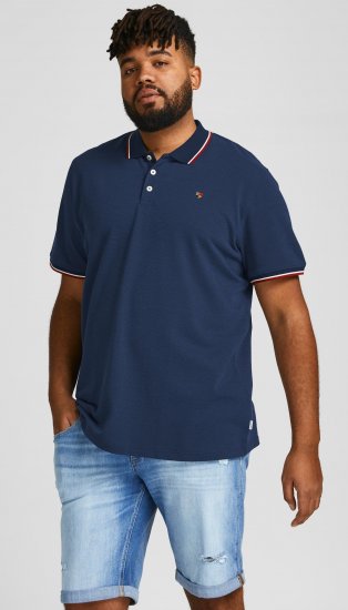 Jack & Jones JPRWINBLU Poloshirt Navy Blazer - Pólos - Pólos Tamanhos Grandes Homem