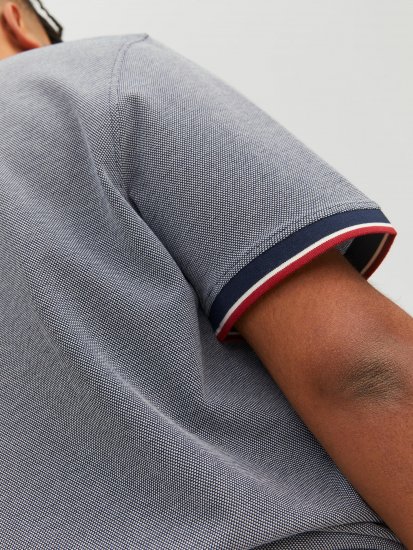 Jack & Jones JPRWINBLU Poloshirt Mood Indigo - Pólos - Pólos Tamanhos Grandes Homem