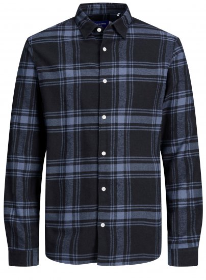 Jack & Jones JORJOSHUA Checked Shirt Navy - Camisas - Camisas Homem Tamanhos Grandes
